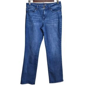 NYDJ Marilyn Straight Lift Tuck Technology Medium Wash‎ Denim Jeans Size 6P